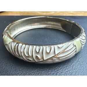 Sequin Nordstrom Multicolor Gold Tone Statement Enamel Bangle Bracelet # 59